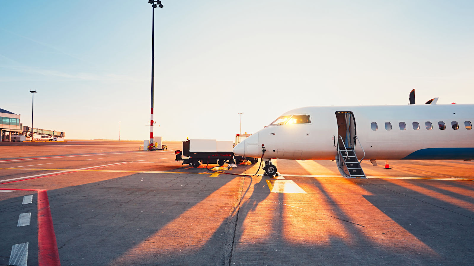 airport-at-the-sunset